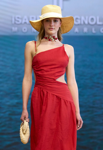 THE RED POSITANO BELT